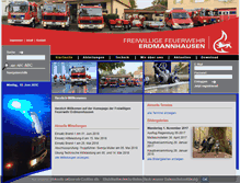 Tablet Screenshot of feuerwehr-erdmannhausen.de